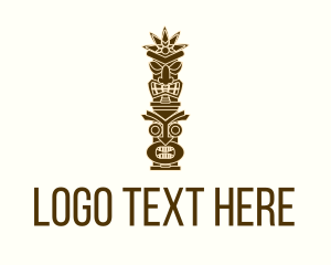 Historical - Tiki Totem Pole logo design