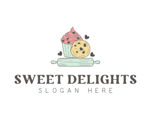 Confectionery - Cupcake Cookie Pastry Confectionery logo design