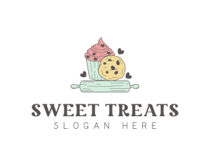 Cupcake Cookie Pastry Confectionery logo design