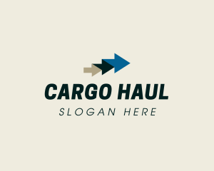 Professional Logistics Arrow logo design