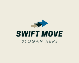 Move - Professional Logistics Arrow logo design