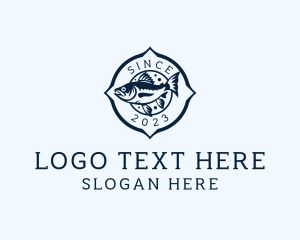 Fish - Outdoor Fishing Marina logo design