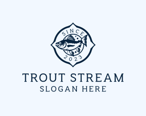 Trout - Outdoor Fishing Marina logo design