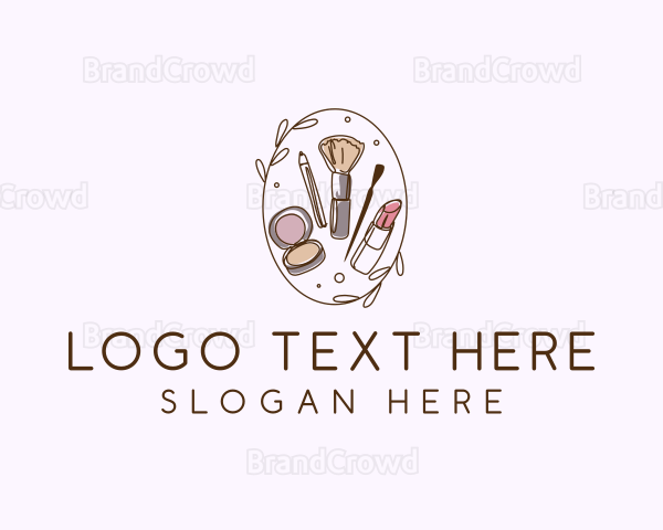 Feminine Makeup Cosmetics Logo