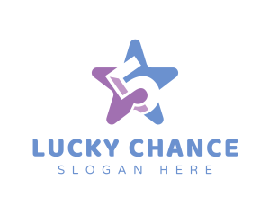 Lottery - Colorful Five Star logo design