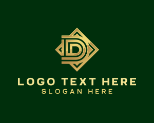 Analytics - Premium Luxury Company Letter D logo design