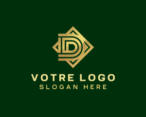 High End - Premium Luxury Company Letter D logo design