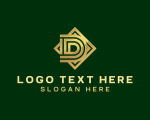 Hotel - Premium Luxury Company Letter D logo design
