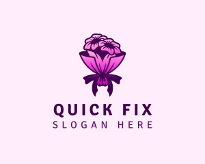 Flower Bouquet Florist logo design