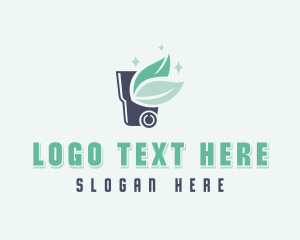 Recycling Bin - Eco Garbage Dumpster logo design