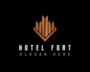 Architecture Building Hotel logo design