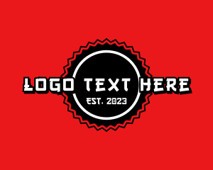 App - Chinese Textmark Badge logo design