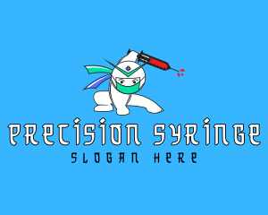 Syringe - Syringe Medical Ninja logo design