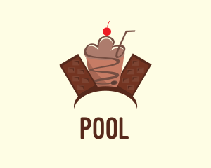 Sweet Chocolate Milkshake  Logo