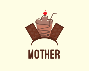 Sweet Chocolate Milkshake  Logo