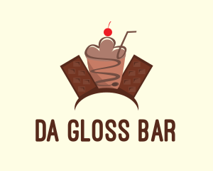 Sweet Chocolate Milkshake  logo design