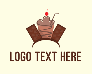 Sweet Chocolate Milkshake  Logo