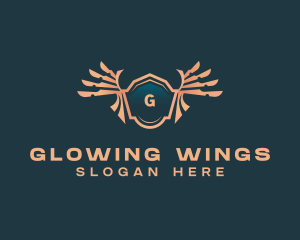 Luxury Wings Crest logo design