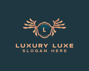 Luxury Wings Crest logo design