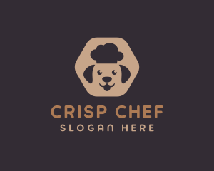 Dog Chef Hexagon logo design