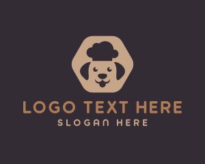 Domestic - Dog Chef Hexagon logo design