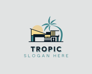 Tropical Housing Villa logo design