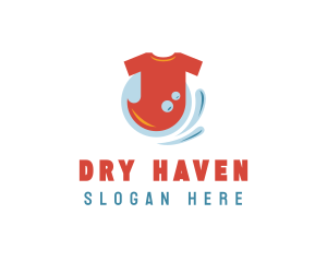 Shirt Laundry Washing logo design