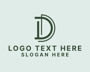 Letter Dq - Modern Business Letter D logo design