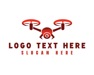 Drone - Flying Camera Drone logo design