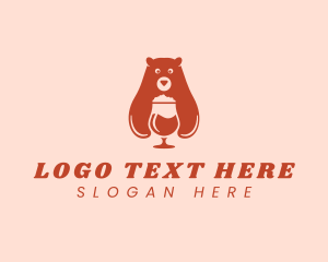 Cute - Bear Liquor Winery logo design