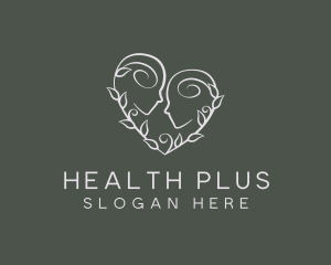 Nature Psychology Heart logo design