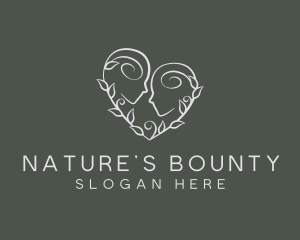 Nature Psychology Heart logo design