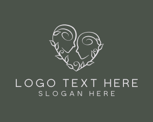 Heart - Nature Psychology Heart logo design