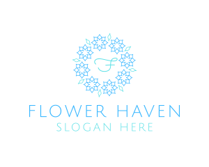 Flower Garland Wedding Planner logo design