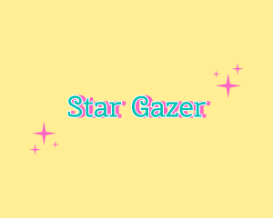 Sparkly Star Script logo design