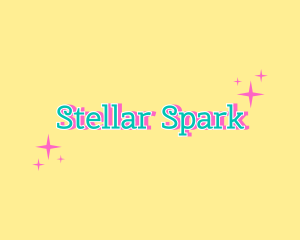 Sparkly Star Script logo design