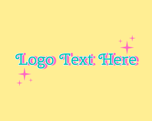 Sparkly Script Wordmark Logo