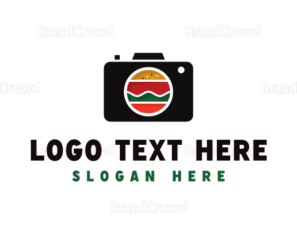 Fast Food Photographer Camera Logo