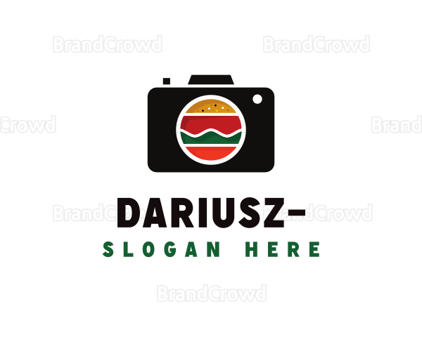 Fast Food Photographer Camera Logo