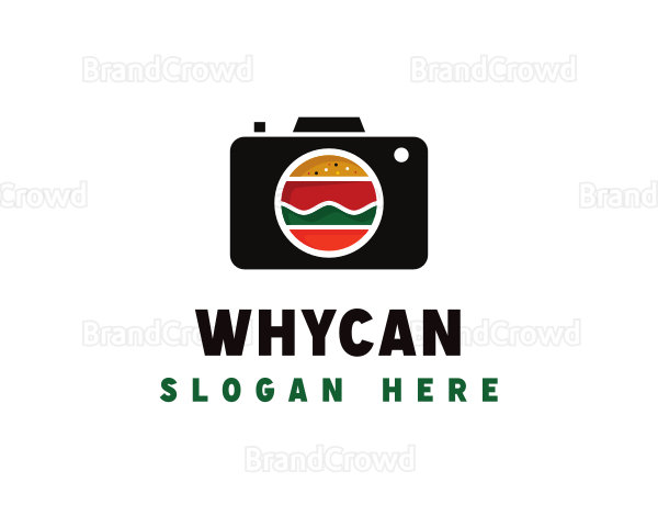 Fast Food Photographer Camera Logo
