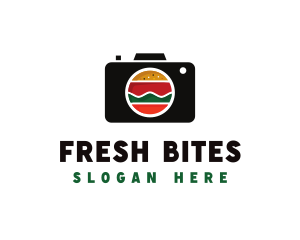 Food Chain - Fast Food Photographer Camera logo design