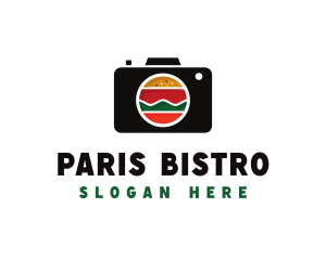 Fast Food Photographer Camera logo design