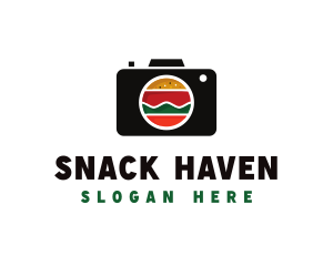 Fast Food Photographer Camera logo design