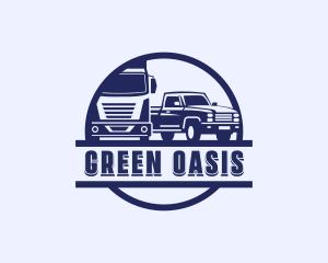 Auto - Truck Vehicle Transport logo design