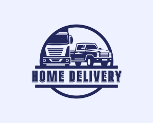 Truck Vehicle Transport logo design