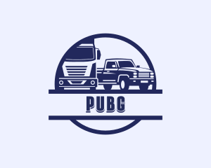 Emblem - Truck Vehicle Transport logo design