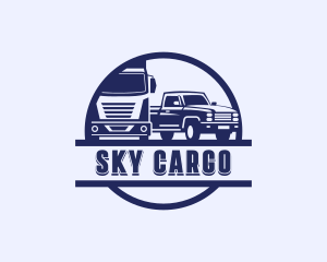 Truck Vehicle Transport logo design