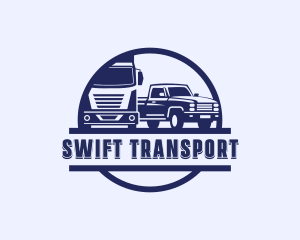 Truck Vehicle Transport logo design