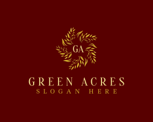 Natural Leaf Grass logo design