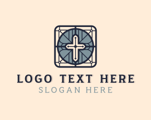 Retreat - Christian Faith Cross logo design